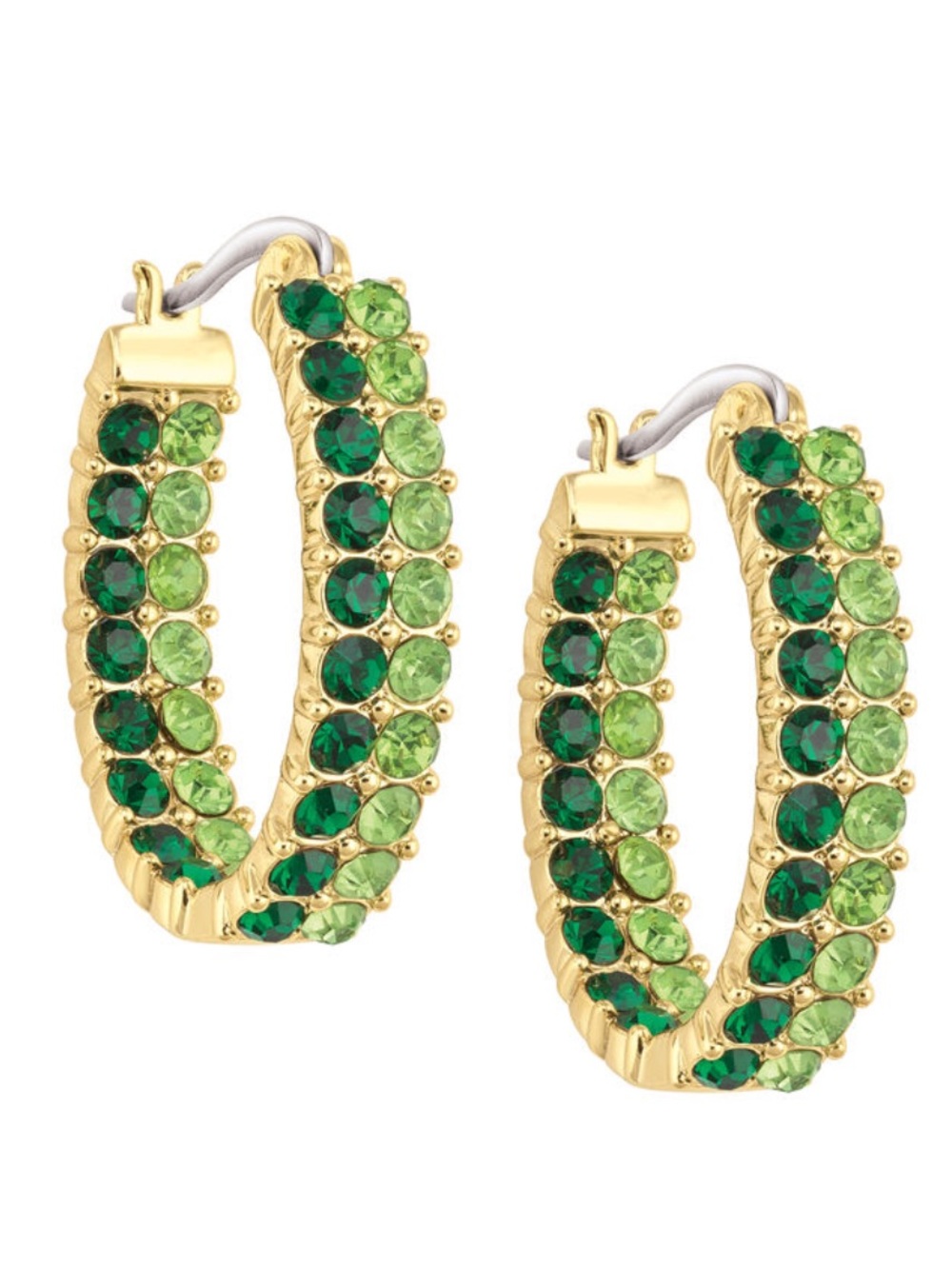 Danbury Mint Lucky Hoop earrings